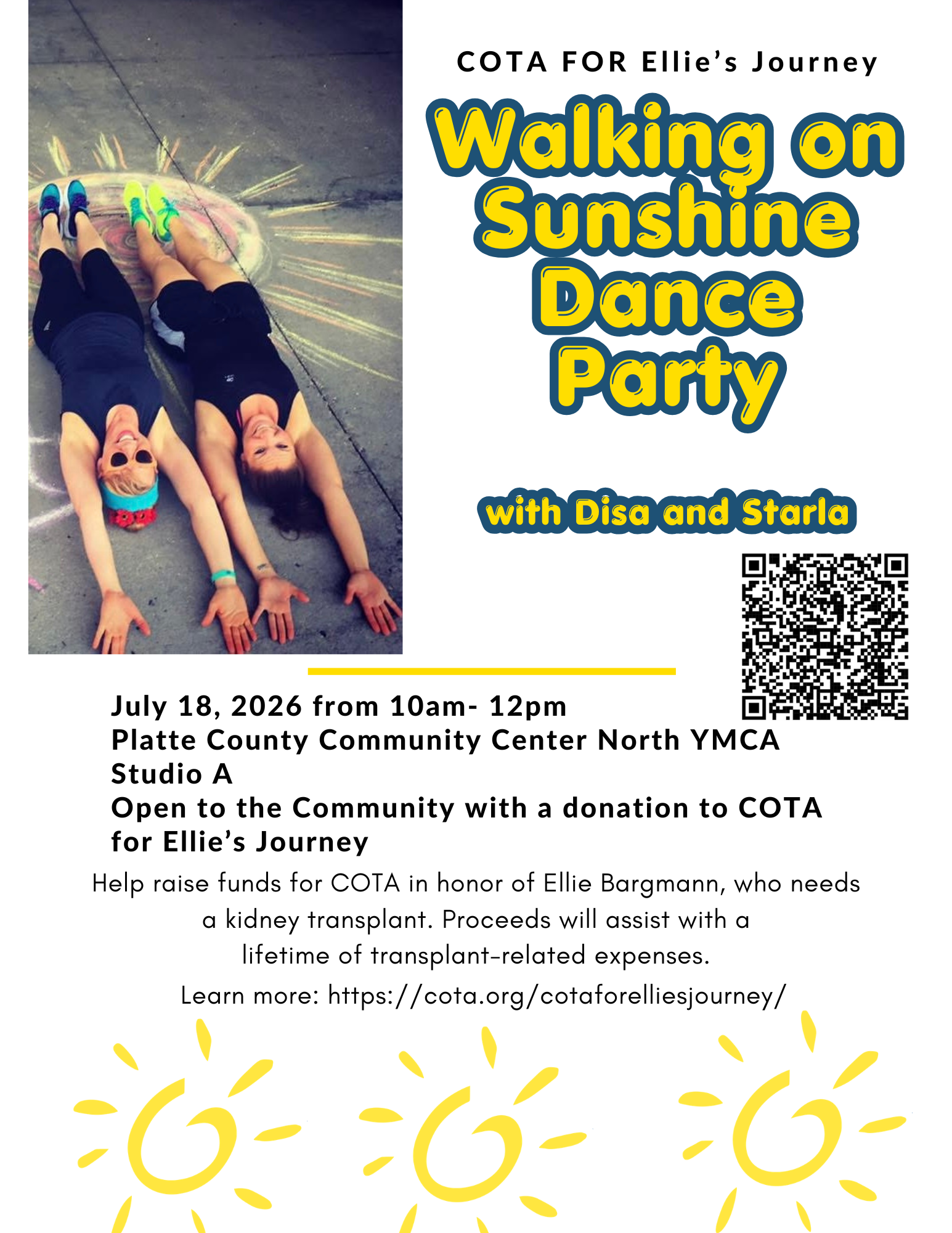 Walking on Sunshine Dance Party