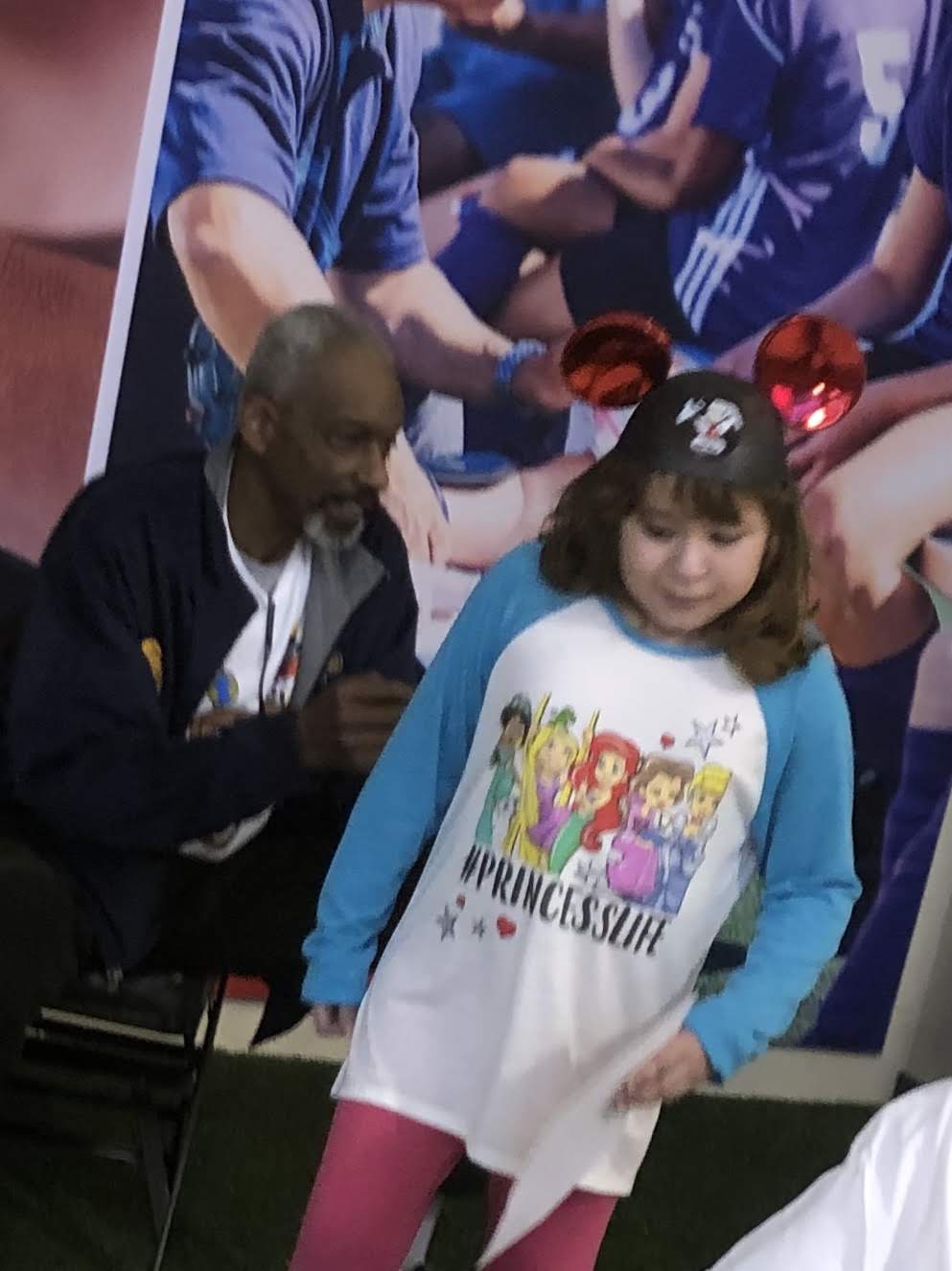 Lydia meeting Pacers Darnell Hillman