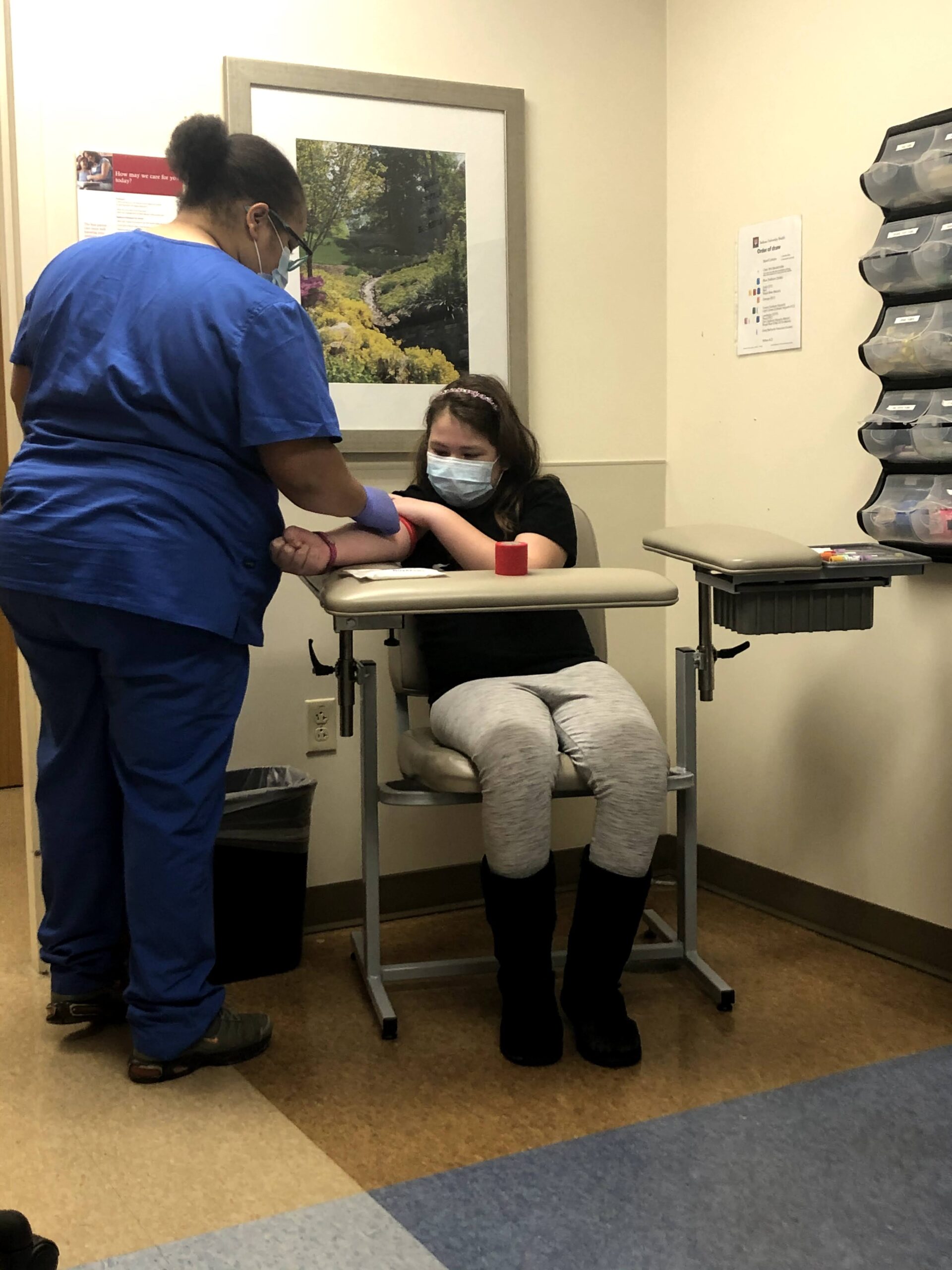 Lydia waiting for labs