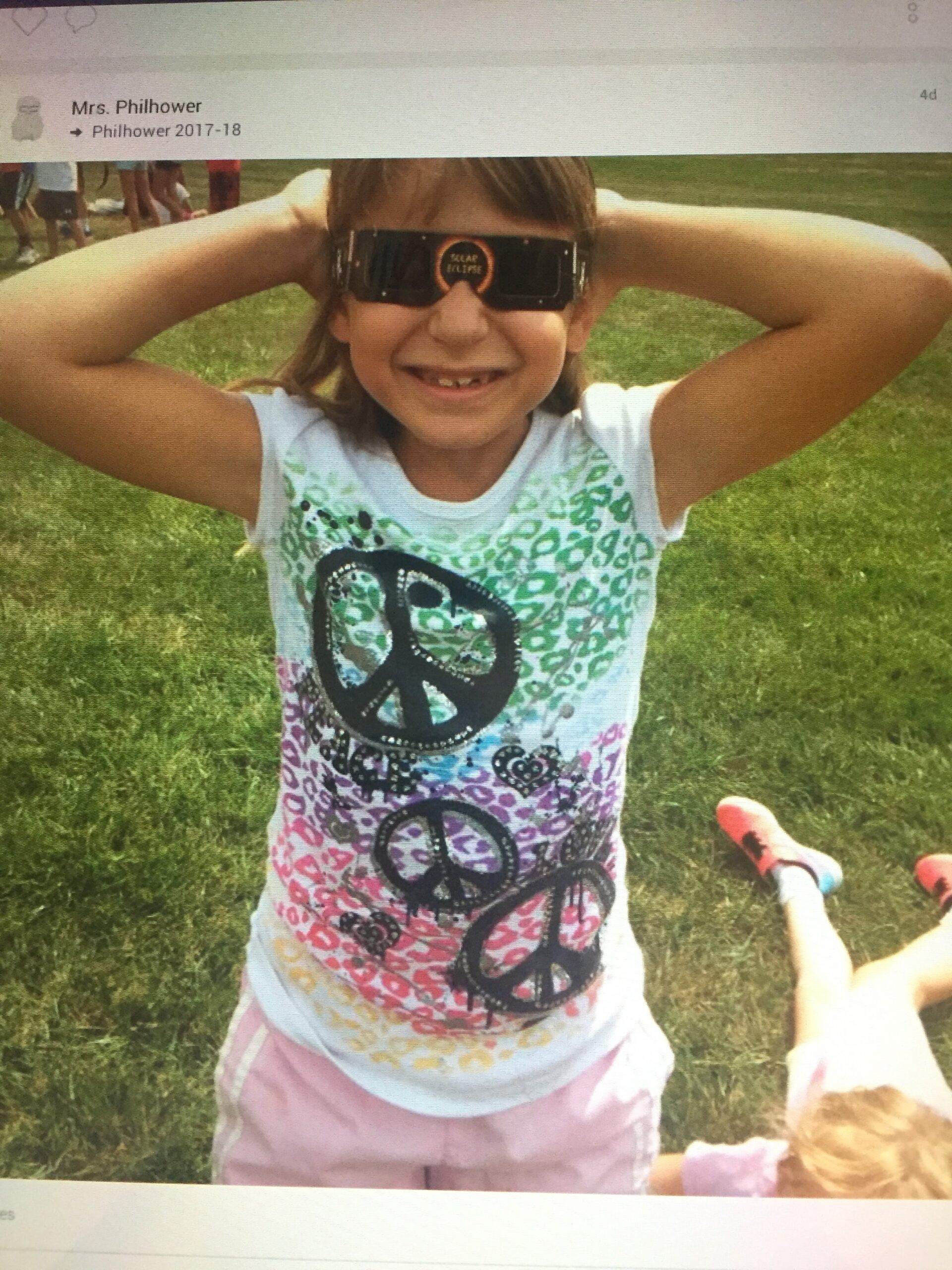 2nd grade Eclipse viewing