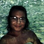 Lydia at the LUME Van Gough exhibit