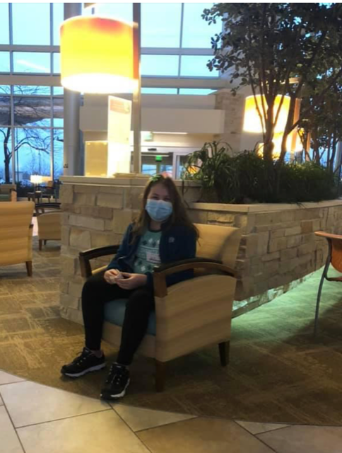 waiting- Lydia getting her routine labs